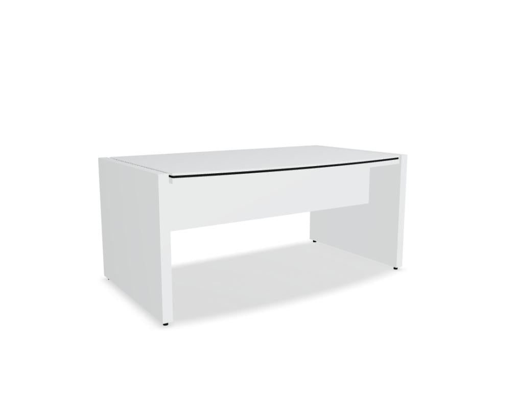 Status X02 Chefschreibtisch von Mdd mit eleganter Holzoptik, Seitenboard und modernem Design fürs Büro