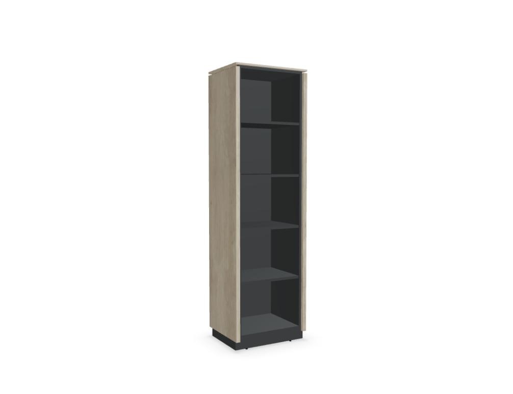 Status X59 - Regal in Eiche Grau präsentiert im Onlineshop von KAQTU Design AG. Standregal ist von Mdd