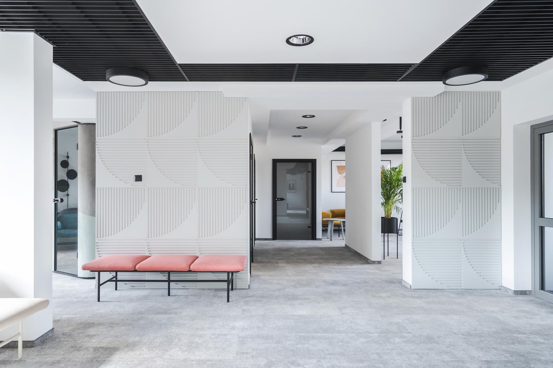 Stylisches Agora AR16 Sofa von Mdd, perfekt für kreative Büros und gemütliche Lounges, vereint modernes Design mit optimalem Sitzkomfort.