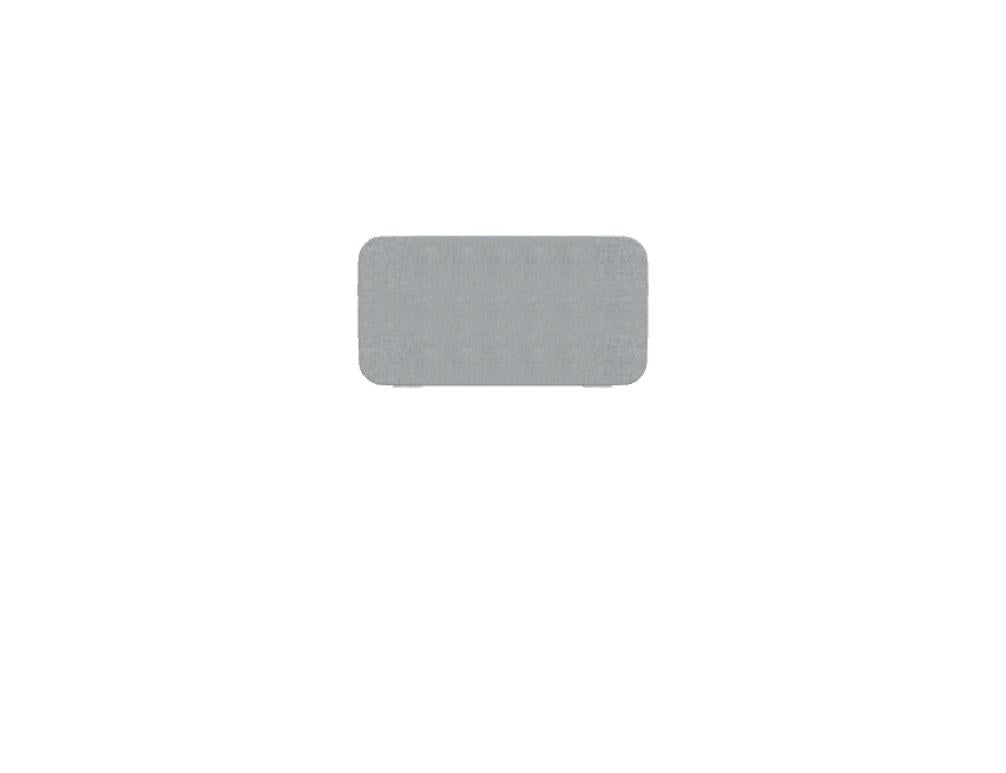 Grünes gepolstertes Seiten- und Querpaneel Twin von Mdd, Spanplattenkonstruktion mit Polyurethanschaum, Metallhalterung, für Schreibtische.