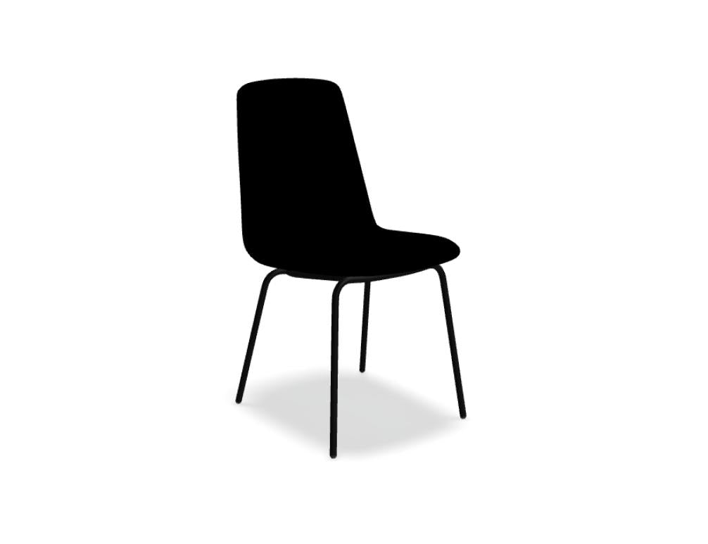 Ulti UKP16 Stuhl mit stabilem 4-Bein-Gestell, gepolsterte Sitzfläche in moderner, kompakten Form, ideal für Ess- oder Arbeitsbereich, hochwertiges Design