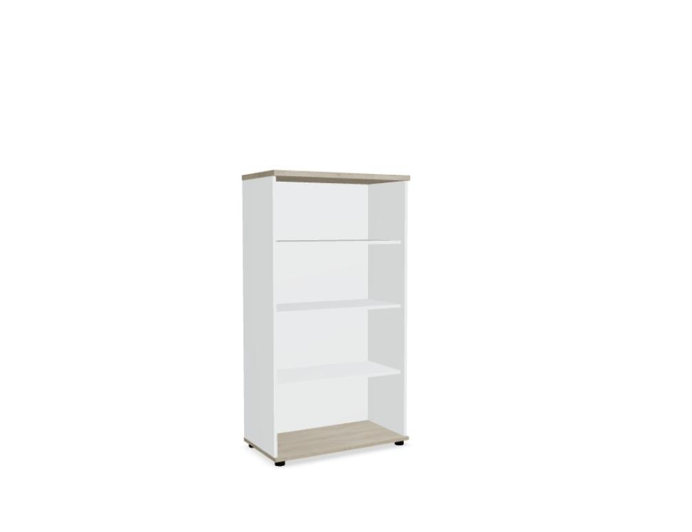 Mdd Standard A4504 Standregal mit offenen Fächern und klarer Linienführung, ideal für Büro, Wohnraum oder Präsentation.