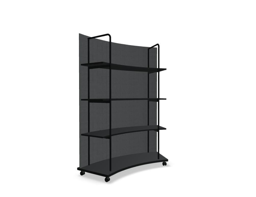 Büroregal Tanca TC03 von Mdd, modernes offenes Regal aus Holz und Metall, ideal für Ordner, Akten und Büro-Deko in modernem Design