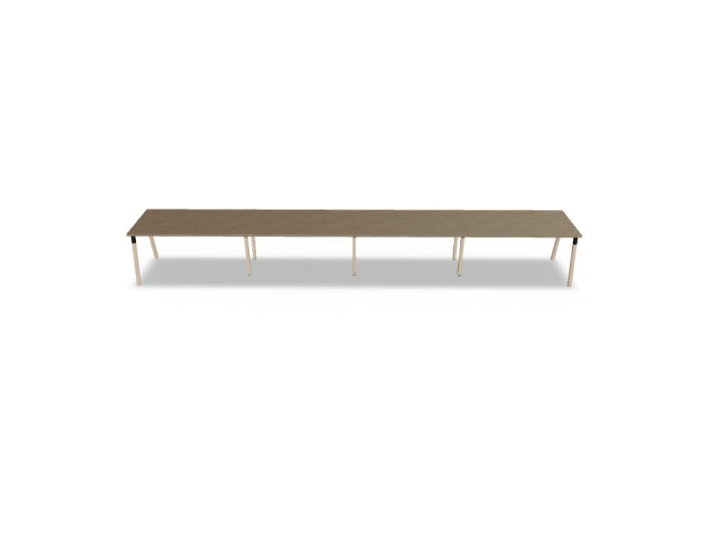 Ein moderner Schreibtisch Ogi W BOW03E4 von MDD, mit klaren Linien, dunkler Holzoptik und großzügiger Arbeitsfläche, ideal fürs Home-Office