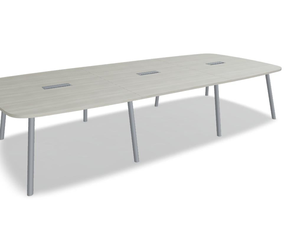 Hochwertiger Esstisch Echo ETM1636B von MDD, aus dunklem Holz mit klaren Linien, großzügige Tischplatte und stabile Metallbeine, zeitloses Design für moderne Essbereiche.