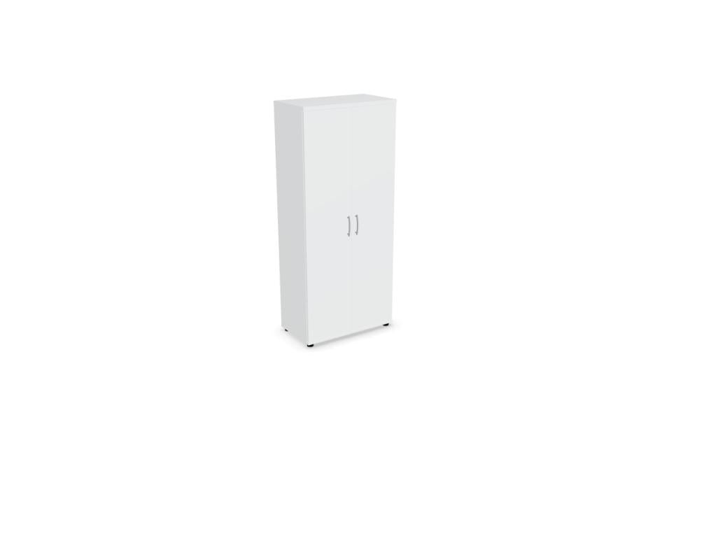Kleiderschrank Standard von Mdd mit Melaminfront, Aluminiumgriff und kleinen Füsschen