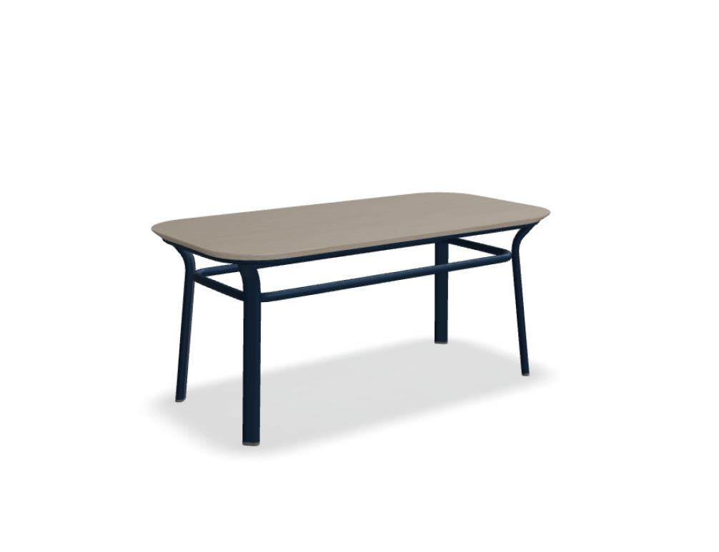 Kaffeetisch Grace GR02S in hellem Holzton mit klaren Linien, runder Topf und schlanken Beinen – modern gestalteter Couchtisch der Mdd-Serie GR02S, ideal für Wohnzimmer