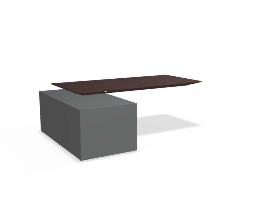 Gravity GAV1L Chefschreibtisch von Mdd mit Höhenverstellung, eleganter Platte und stabilem Gestell fürs moderne Büro