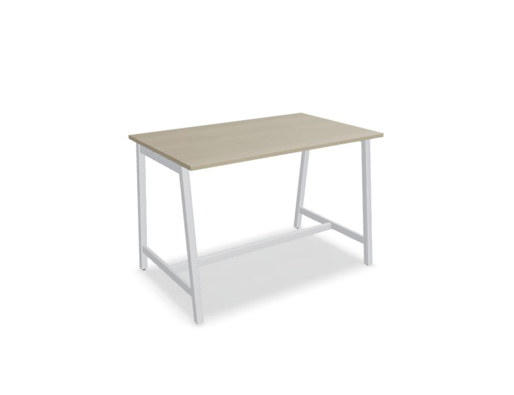 Ogi M PSM726 Stehtisch, Hochtisch aus der MDD-Kollektion, robuste Platte, elegantes Metallgestell, zeitloses Design, ideal für Büro‑ und Bistro-Umgebungen.