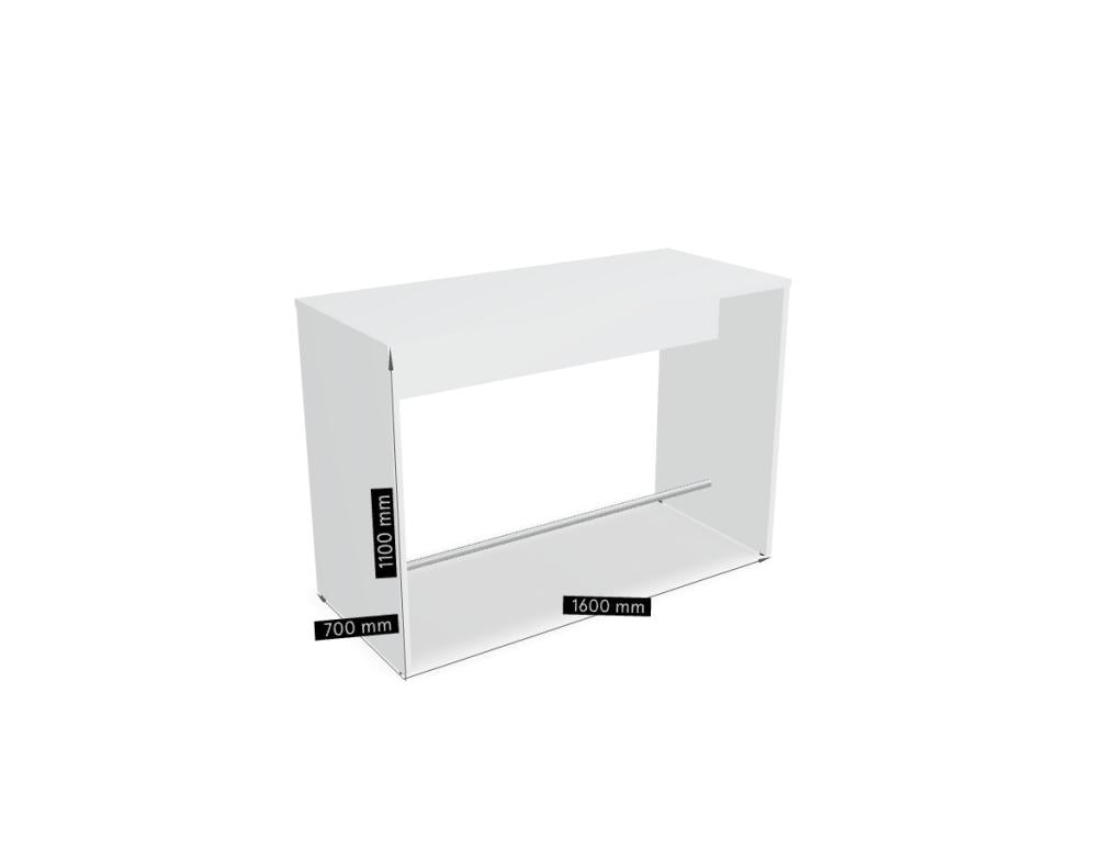 Ogi V PSW76 Stehtisch von Mdd als moderner Hochtisch mit schlanken Beinen, klarer Form und eleganter Tischplatte fürs Büro