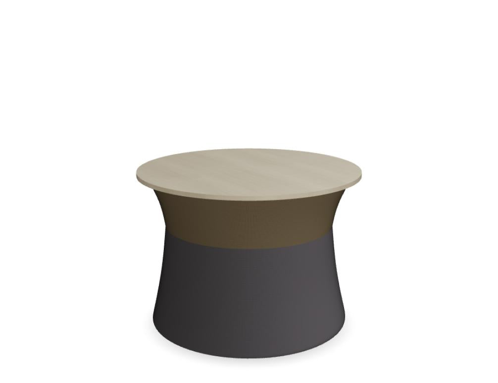Mdd Mesh MESHT1 Beistelltisch mit filigranem Drahtgestell und runder Tischplatte in modernem Design.