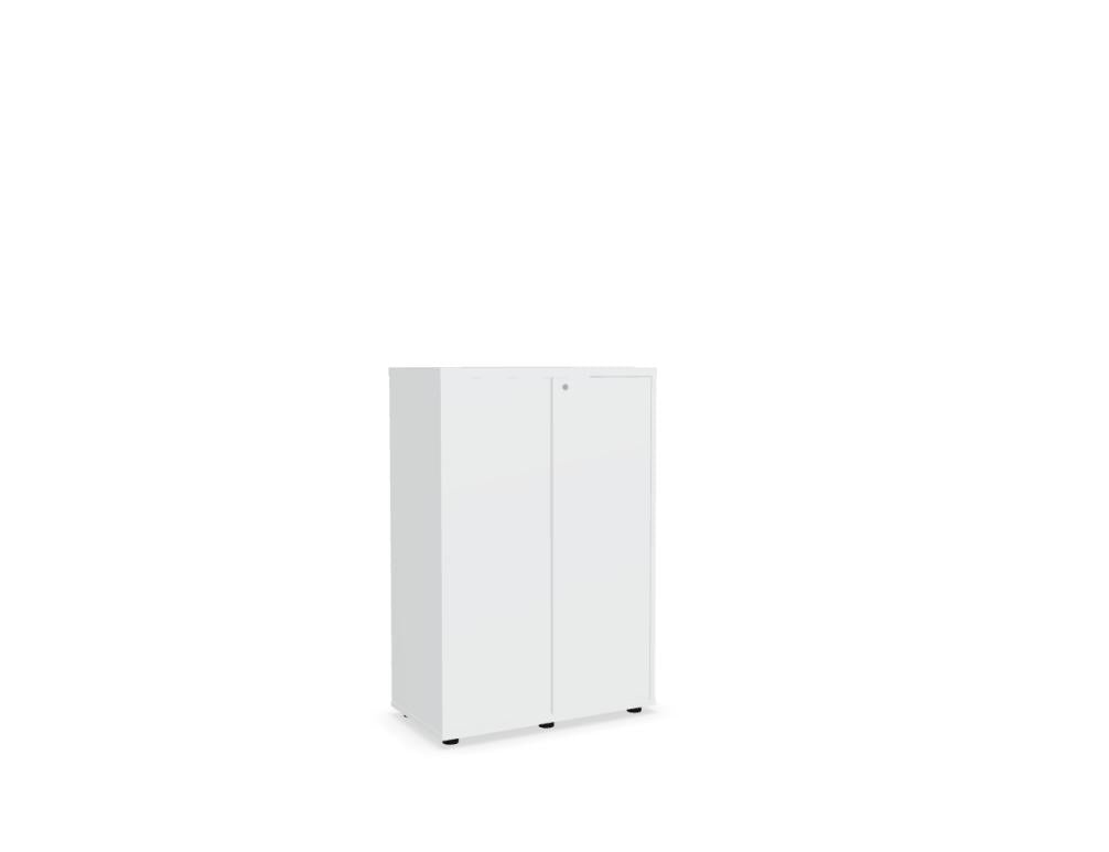 Standard MEA3P04 - Schiebetürenschrank in Weiss Pastell präsentiert im Onlineshop von KAQTU Design AG. Büroschrank ist von Mdd