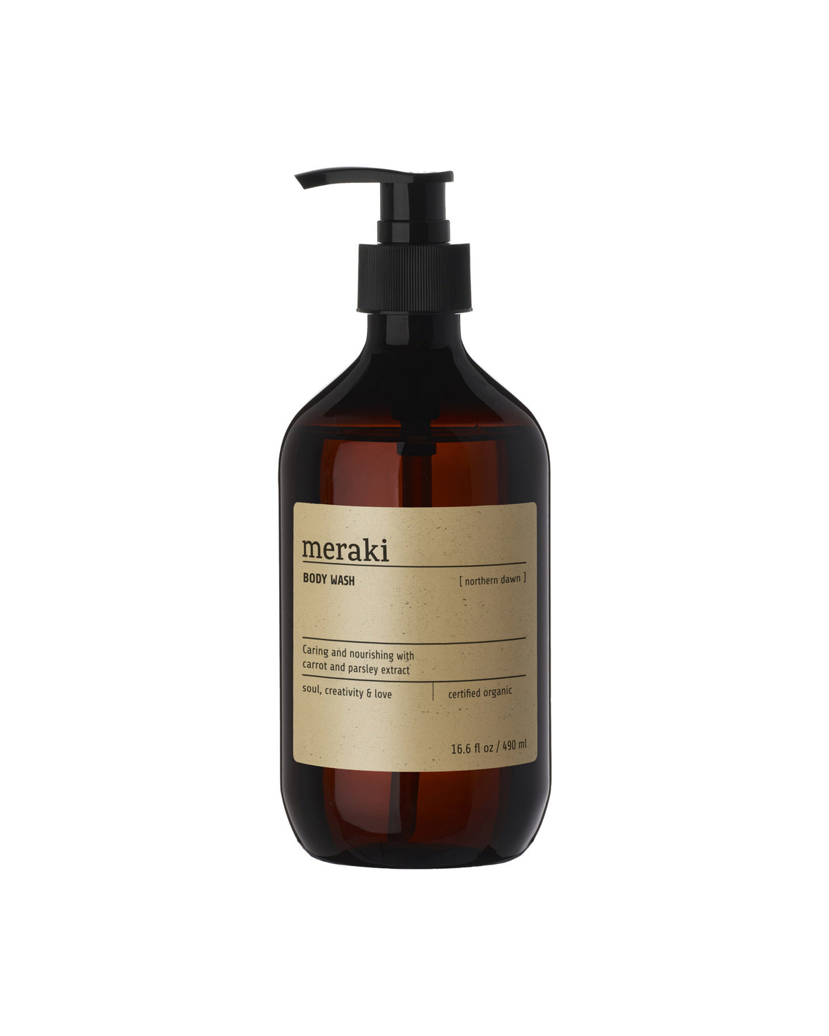 Body wash, Northern dawn in Braun präsentiert im Onlineshop von KAQTU Design AG. Duschmittel + Shampoo ist von Meraki