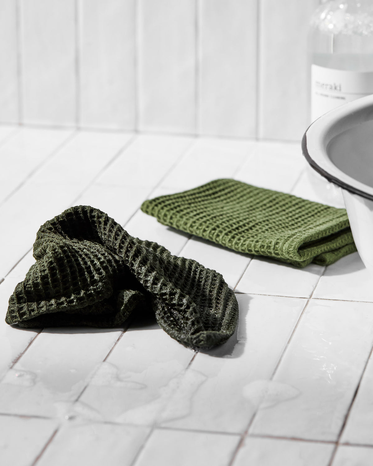 Spültuch, MKGreen, Grün in Grün präsentiert im Onlineshop von KAQTU Design AG. Geschirrtuch ist von Meraki