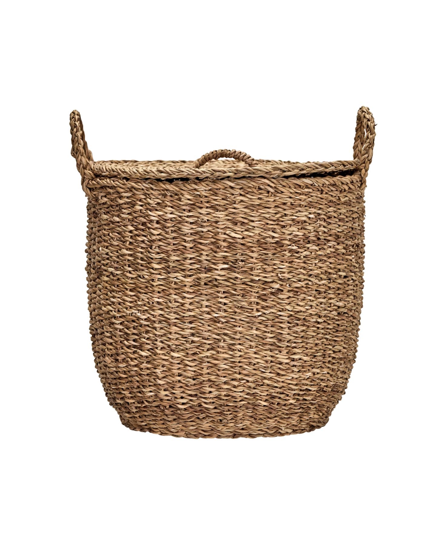 Entdecken Sie den stilvollen MKRound Aufbewahrungskorb von Meraki aus geflochtenem Seegras. Ideal für Ordnung und natürliche Eleganz in jedem Raum.