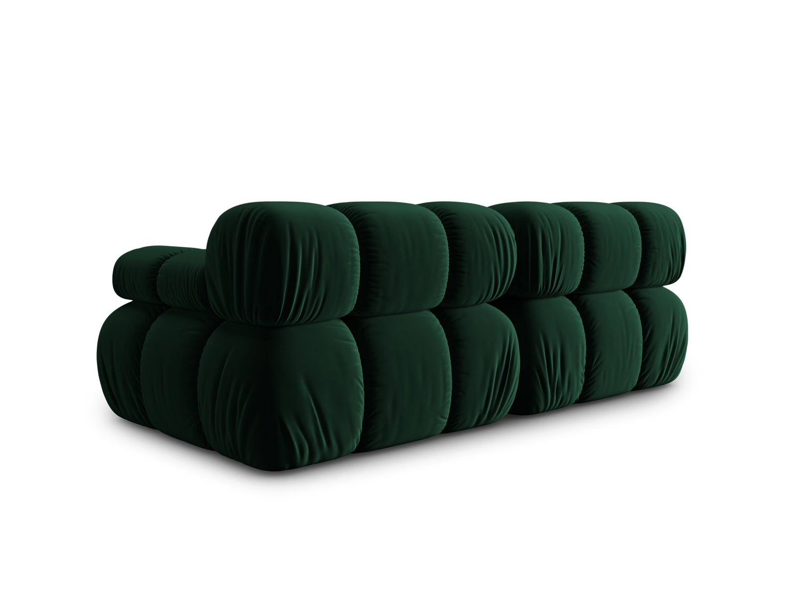 Erleben Sie das elegante Bellis Velour Sofa 2 Sitzer von Micadoni – ein modulares Möbelstück, das Komfort und Stil vereint!