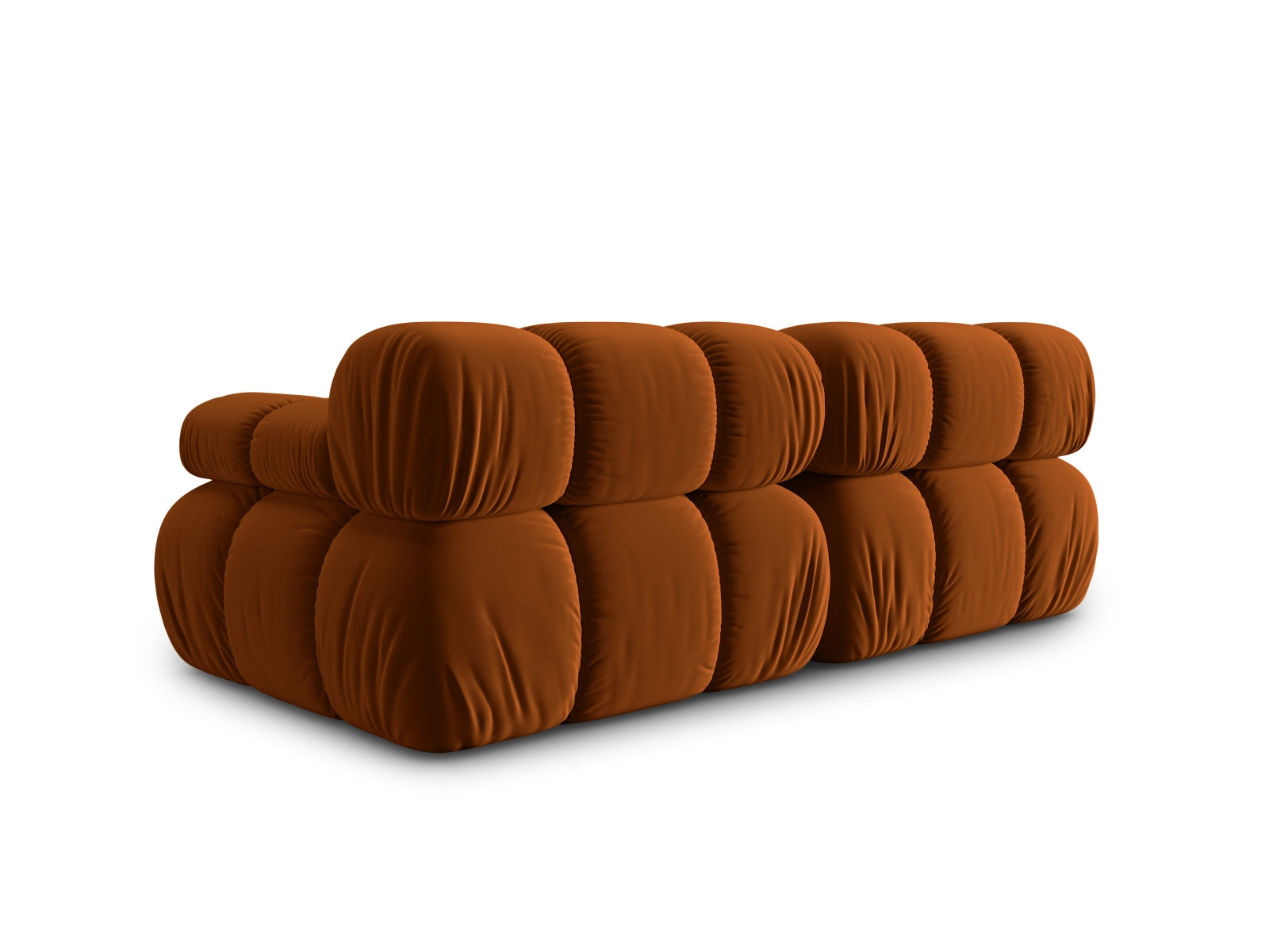 Erleben Sie das Bellis Velour Sofa 2 Sitzer von Micadoni – ein elegantes, modulares Möbelstück, das Stil und Flexibilität für Ihr Zuhause bietet.