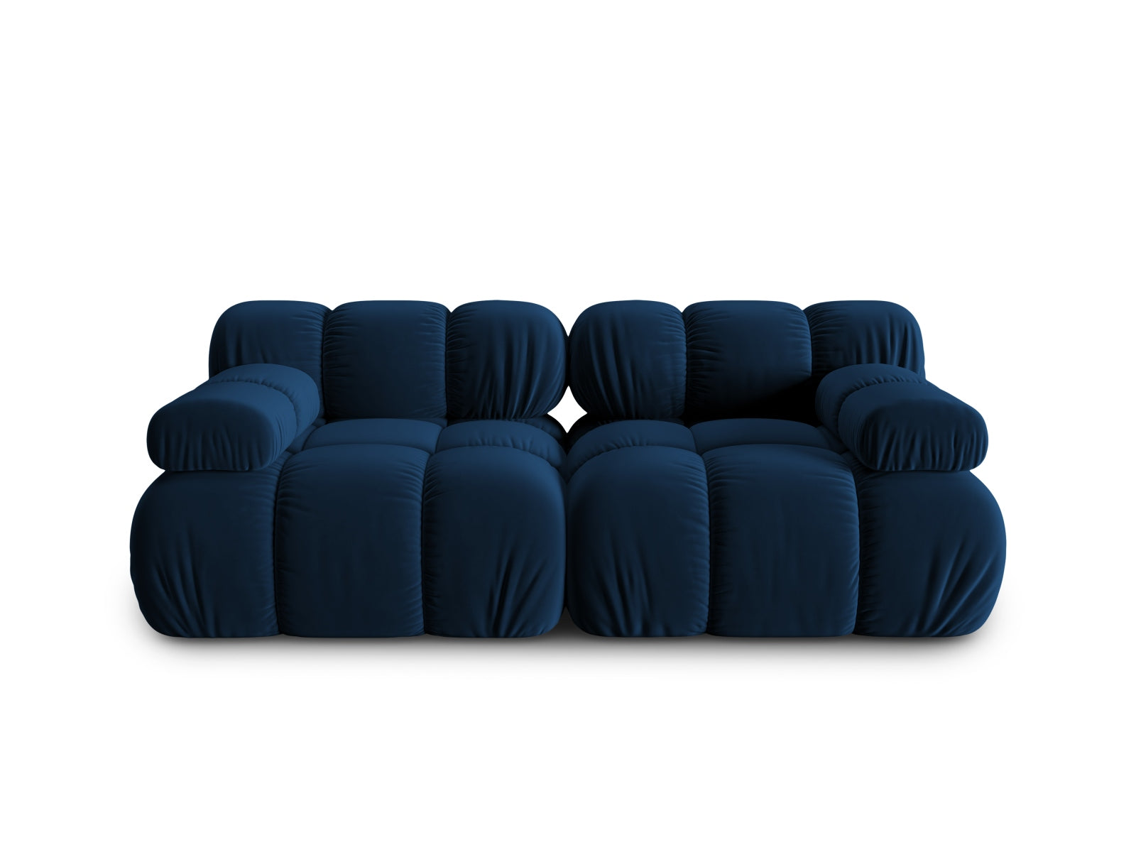 Bellis Velour modulares Sofa 2 Sitzer 94cm in Royal Blue präsentiert im Onlineshop von KAQTU Design AG. 3er Sofa ist von Micadoni