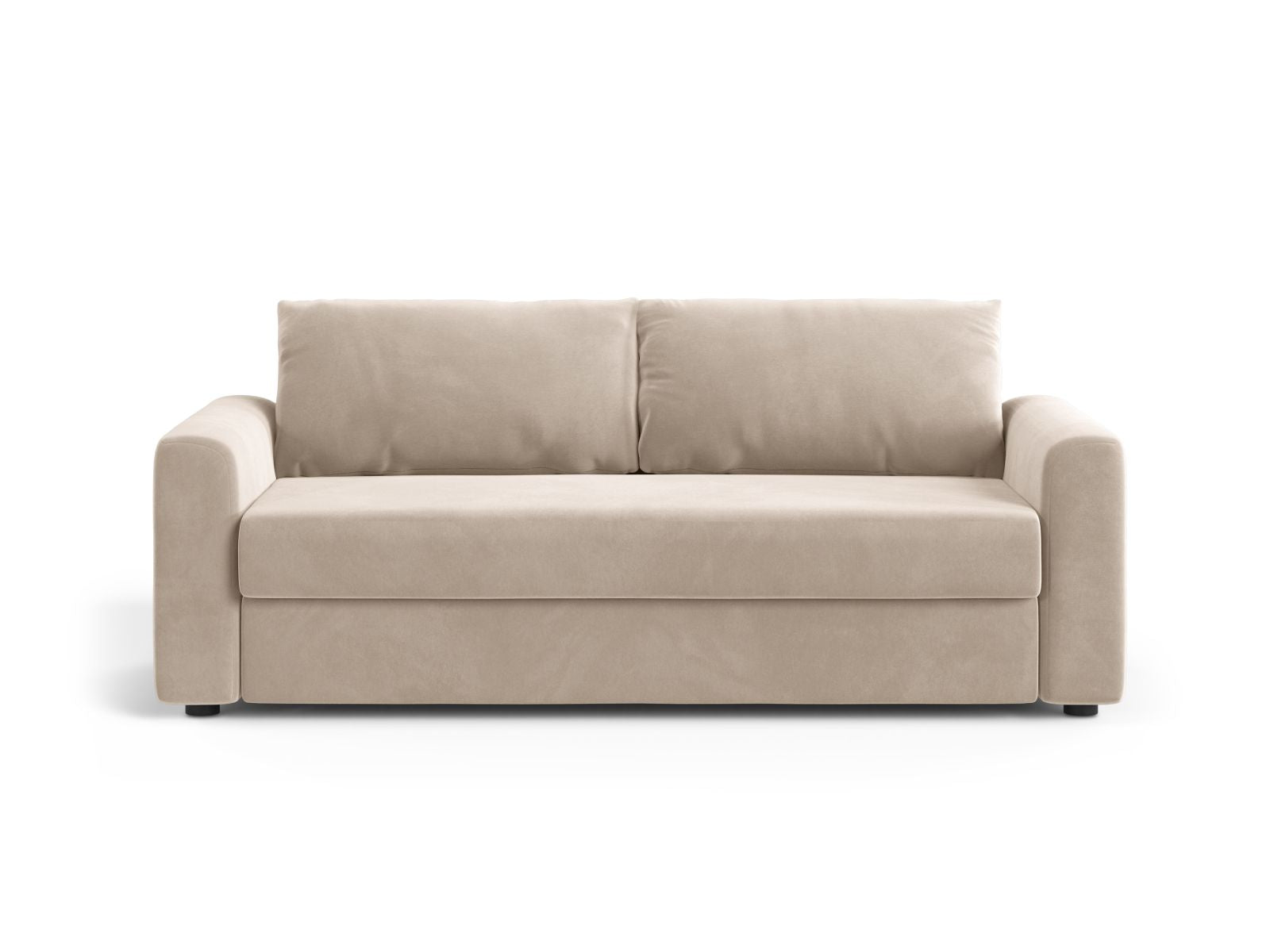 3-Sitzer Sofa mit Schlaffunktion David in Beige-Salvador präsentiert im Onlineshop von KAQTU Design AG. Bettsofa ist von Micadoni