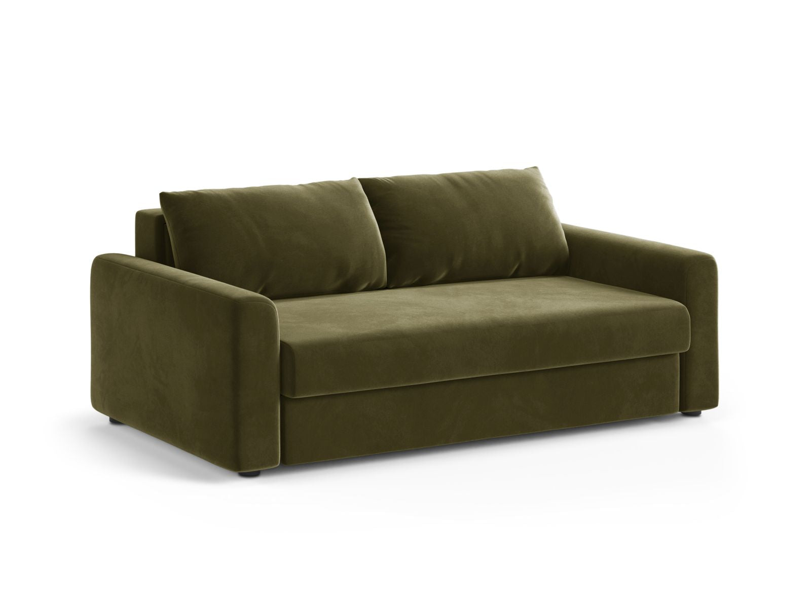 Elegantes 3-Sitzer Sofa David in Green-Salvador, ideal für Wohnräume und als komfortables Bettsofa von Micadoni.