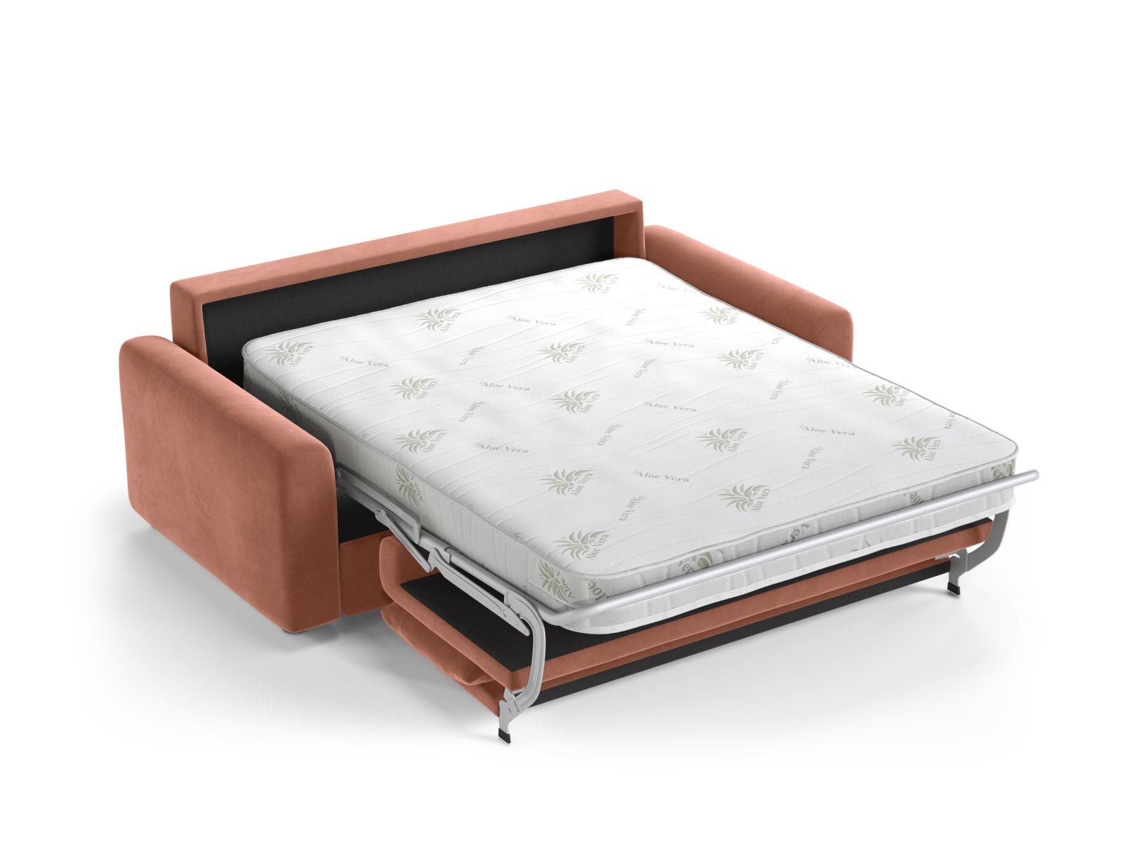 Elegantes 3-Sitzer Sofa David in Pink-Salvador, ideal als komfortables Schlafsofa für Gäste und stilvolle Einrichtungslösungen von Micadoni.