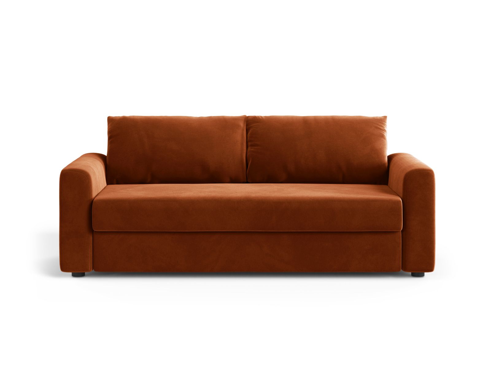 3-Sitzer Sofa mit Schlaffunktion David in Terracotta-Salvador präsentiert im Onlineshop von KAQTU Design AG. Bettsofa ist von Micadoni