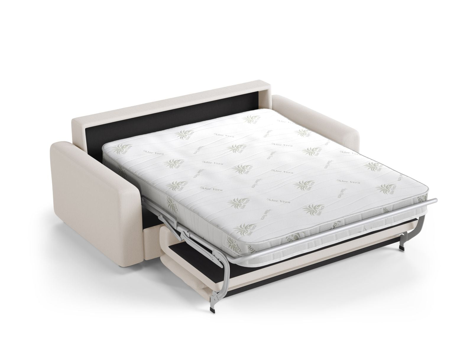 Stylisches 3-Sitzer Sofa David von Micadoni, ideal für Wohnräume, bietet Komfort und eine praktische Schlaffunktion für Gäste.