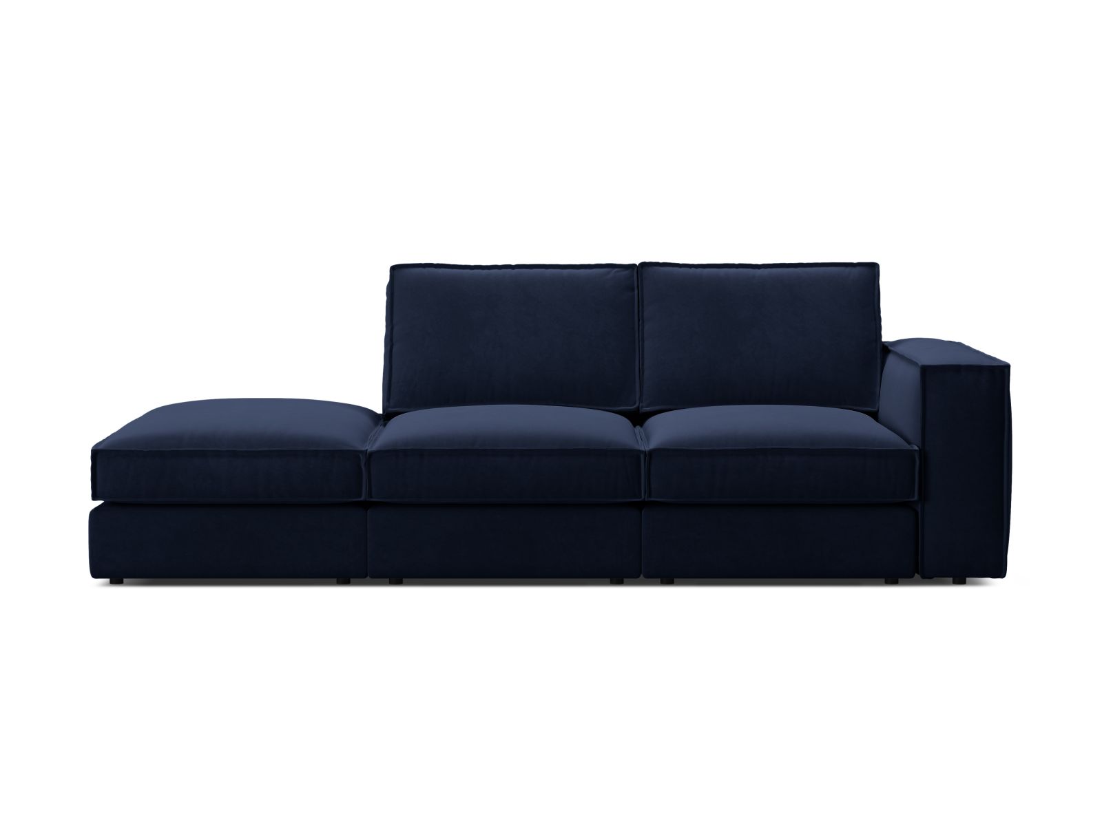 3-Sitzer Modular Sofa Pola Open End links in Royal Blue-Salvador präsentiert im Onlineshop von KAQTU Design AG. 3er Sofa ist von Micadoni