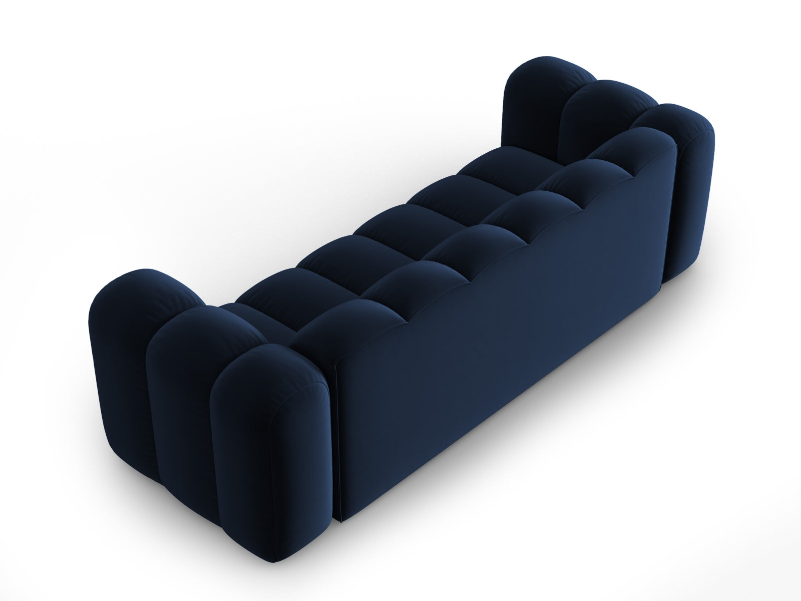 Lupine Velour Sofa 3 Sitzer in Royal Blue-Salvador präsentiert im Onlineshop von KAQTU Design AG. 3er Sofa ist von Micadoni