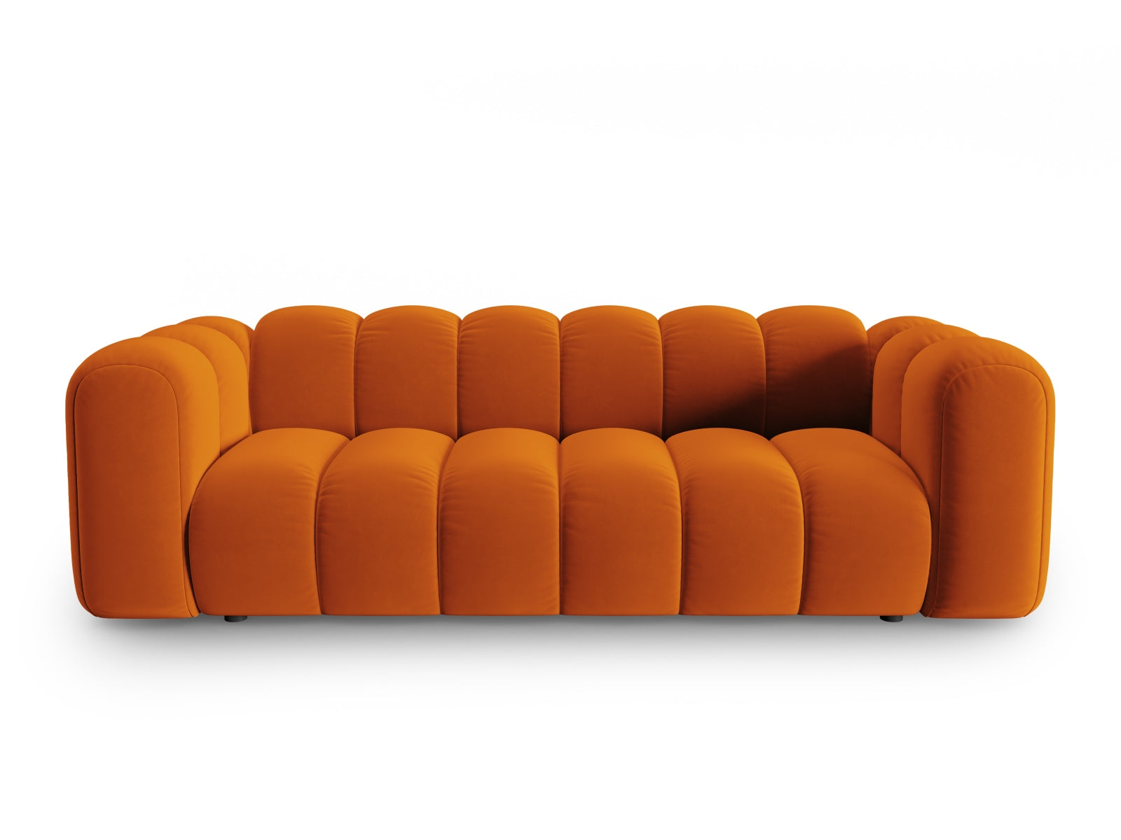 Lupine Velour Sofa 3 Sitzer in Terracotta präsentiert im Onlineshop von KAQTU Design AG. 3er Sofa ist von Micadoni