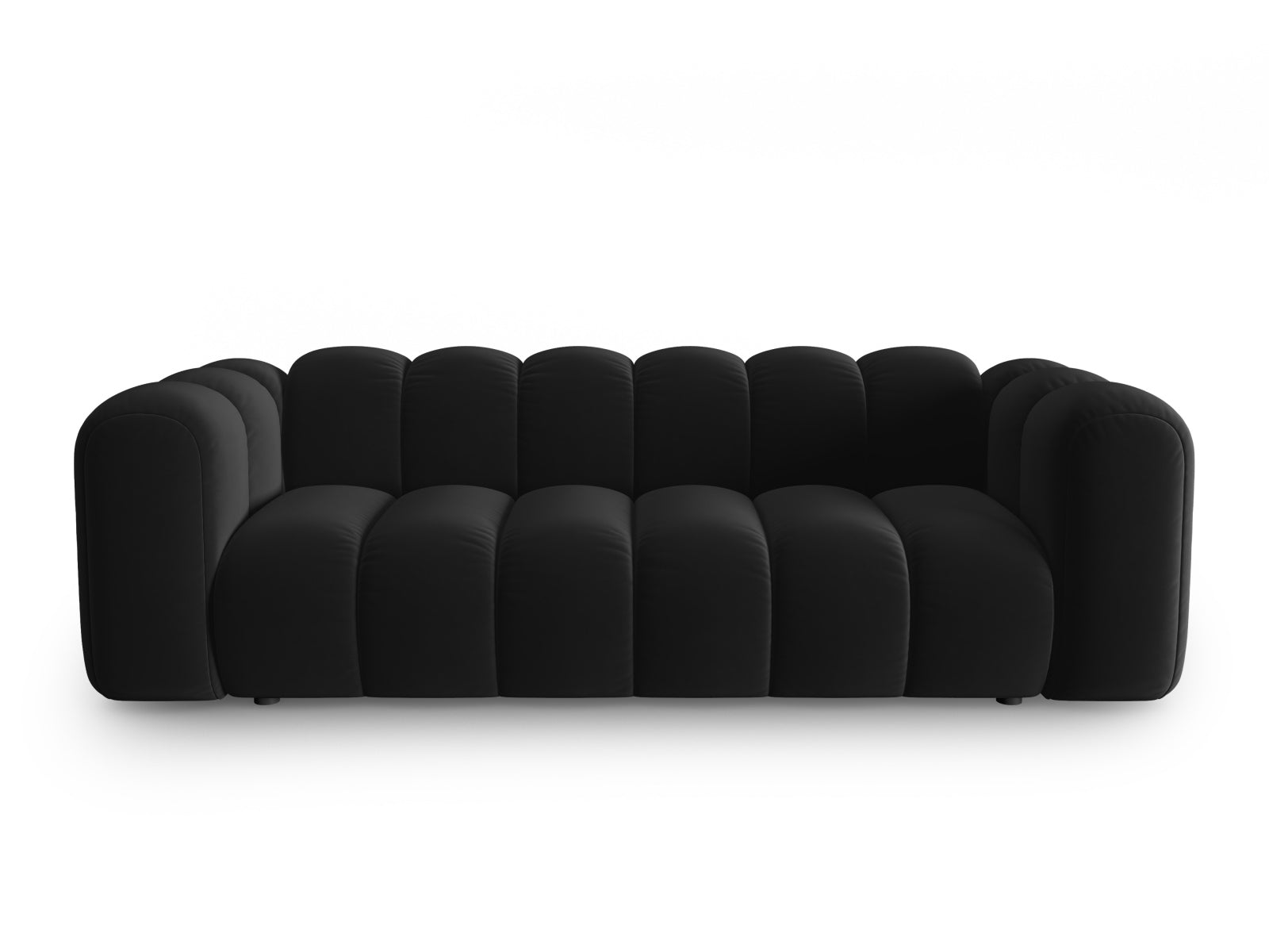 Lupine Velour Sofa 3 Sitzer in Black präsentiert im Onlineshop von KAQTU Design AG. 3er Sofa ist von Micadoni