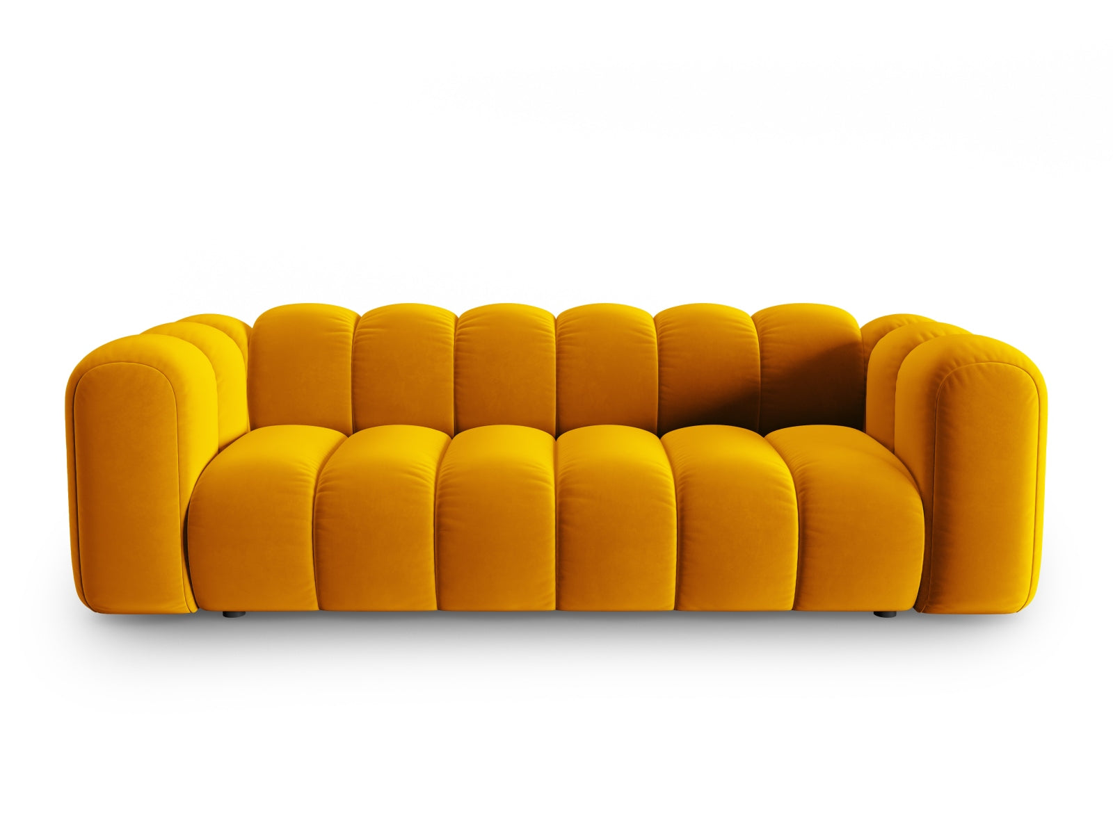 Lupine Velour Sofa 3 Sitzer in Yellow präsentiert im Onlineshop von KAQTU Design AG. 3er Sofa ist von Micadoni