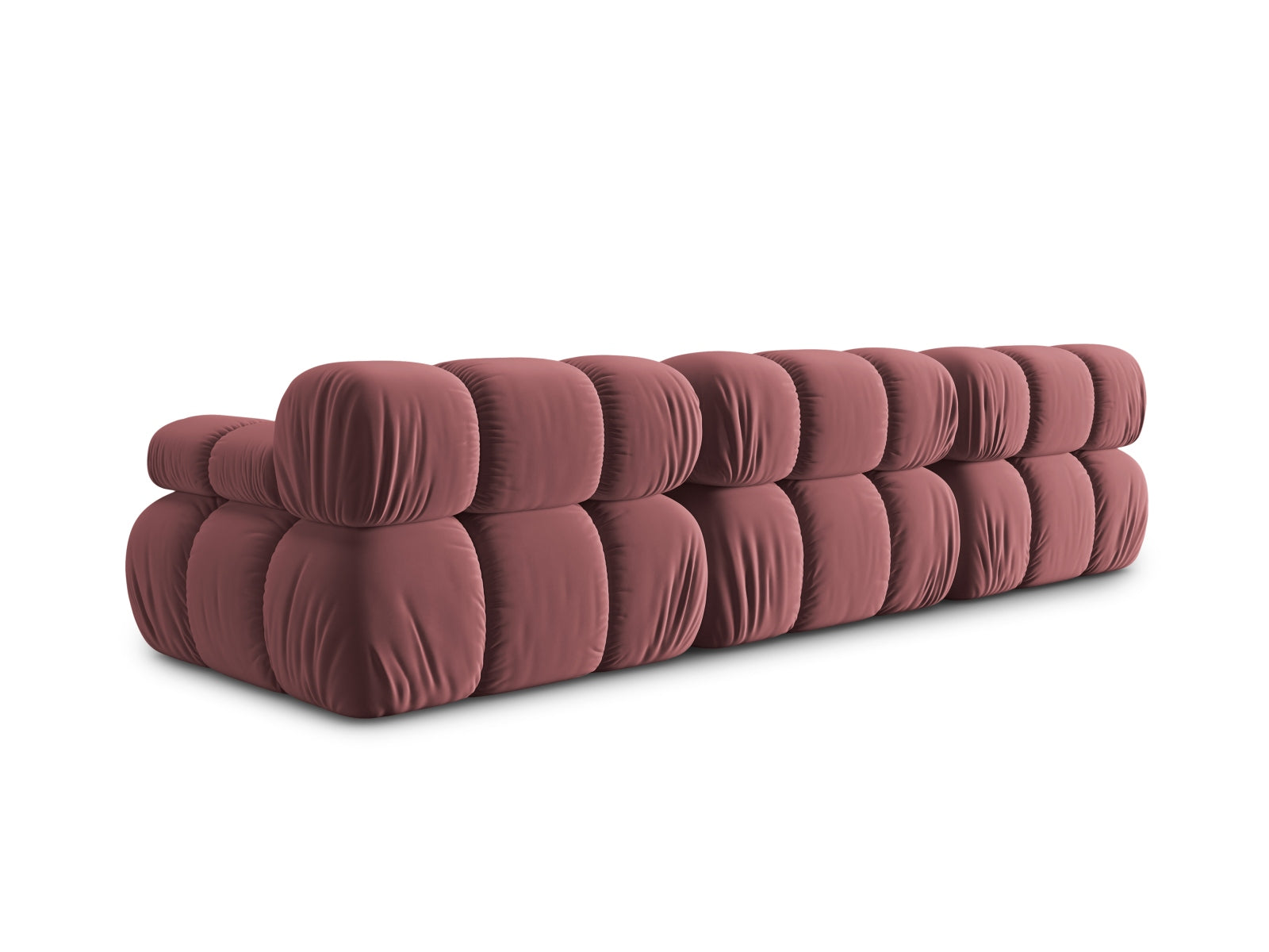 Modulares 3-Sitzer Sofa Bellis in hochwertigem Velours, perfekt für moderne Wohnkonzepte und gemütliche Entspannungsmomente.