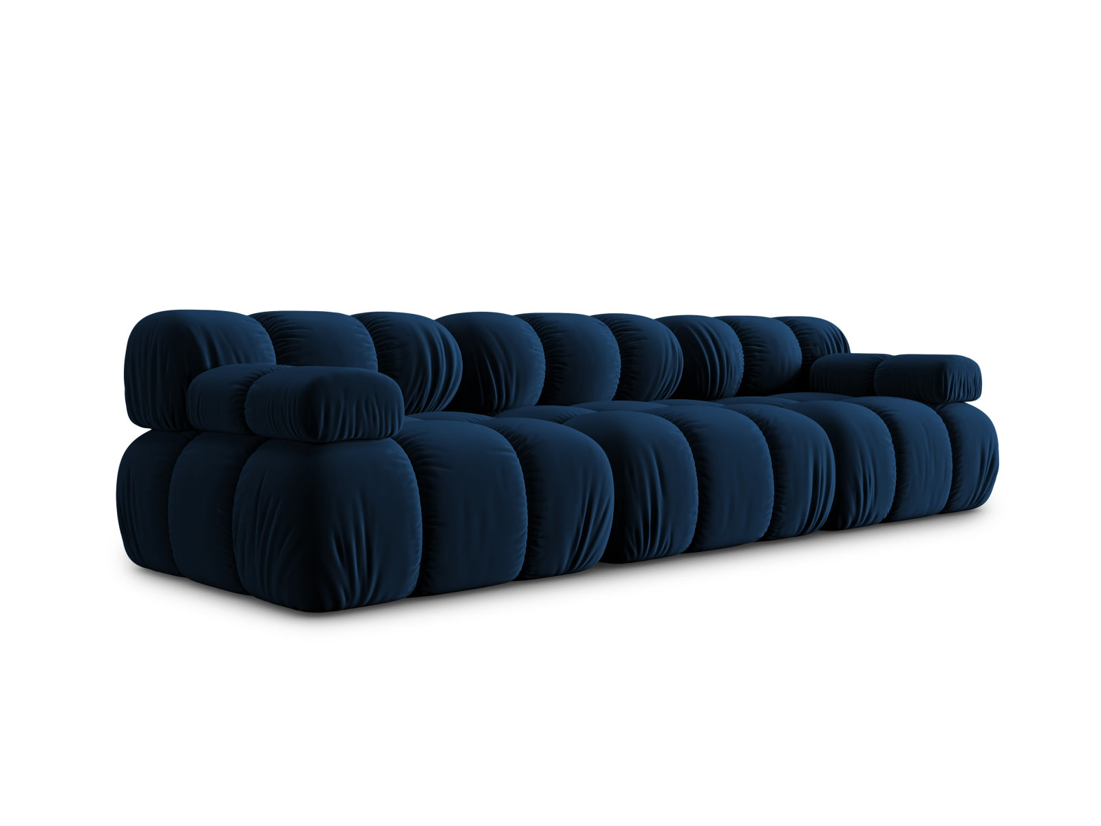 Erleben Sie das Bellis Velour Sofa 3 Sitzer von Micadoni: Modular, komfortabel und in edlem Design – perfekt für jeden Wohnraum!