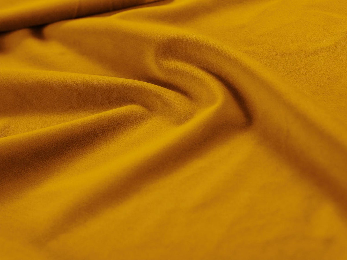 Lupine Velour modulares Ecksofa links 3 Sitzer in Yellow-Salvador präsentiert im Onlineshop von KAQTU Design AG. L-Sofa links ist von Micadoni