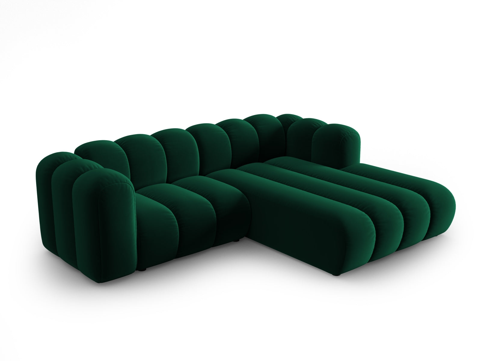 Entdecken Sie das elegante Lupine Velour Ecksofa rechts 3 Sitzer von Micadoni – stilvoll, modular und komfortabel für Ihr Zuhause.