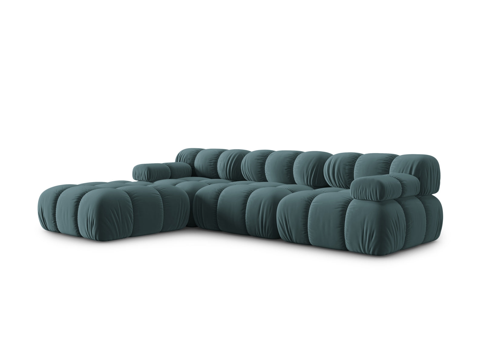 Erleben Sie das elegante Bellis Velour Sofa 4 Sitzer 188cm von Micadoni – ein modulares Möbelstück, das Stil, Komfort und Anpassungsfähigkeit vereint!