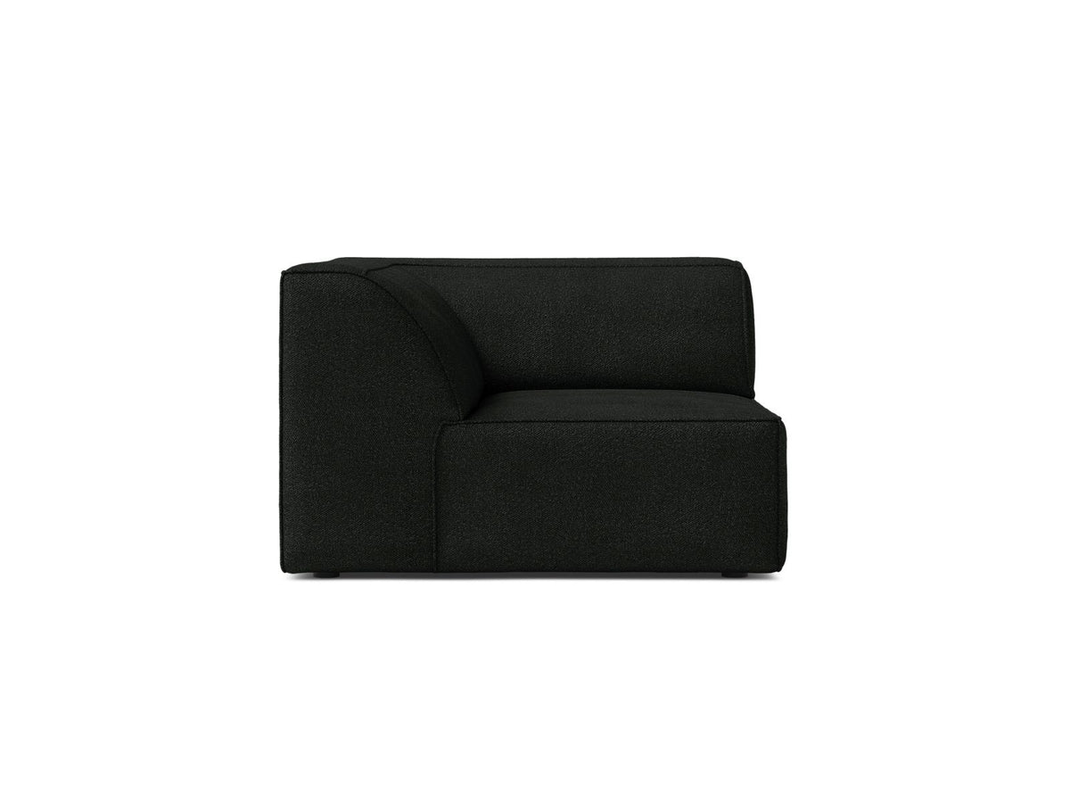 1-Sitzer Eckmodul Jodie in Black-Baloo präsentiert im Onlineshop von KAQTU Design AG. Modulares Sofa ist von Micadoni
