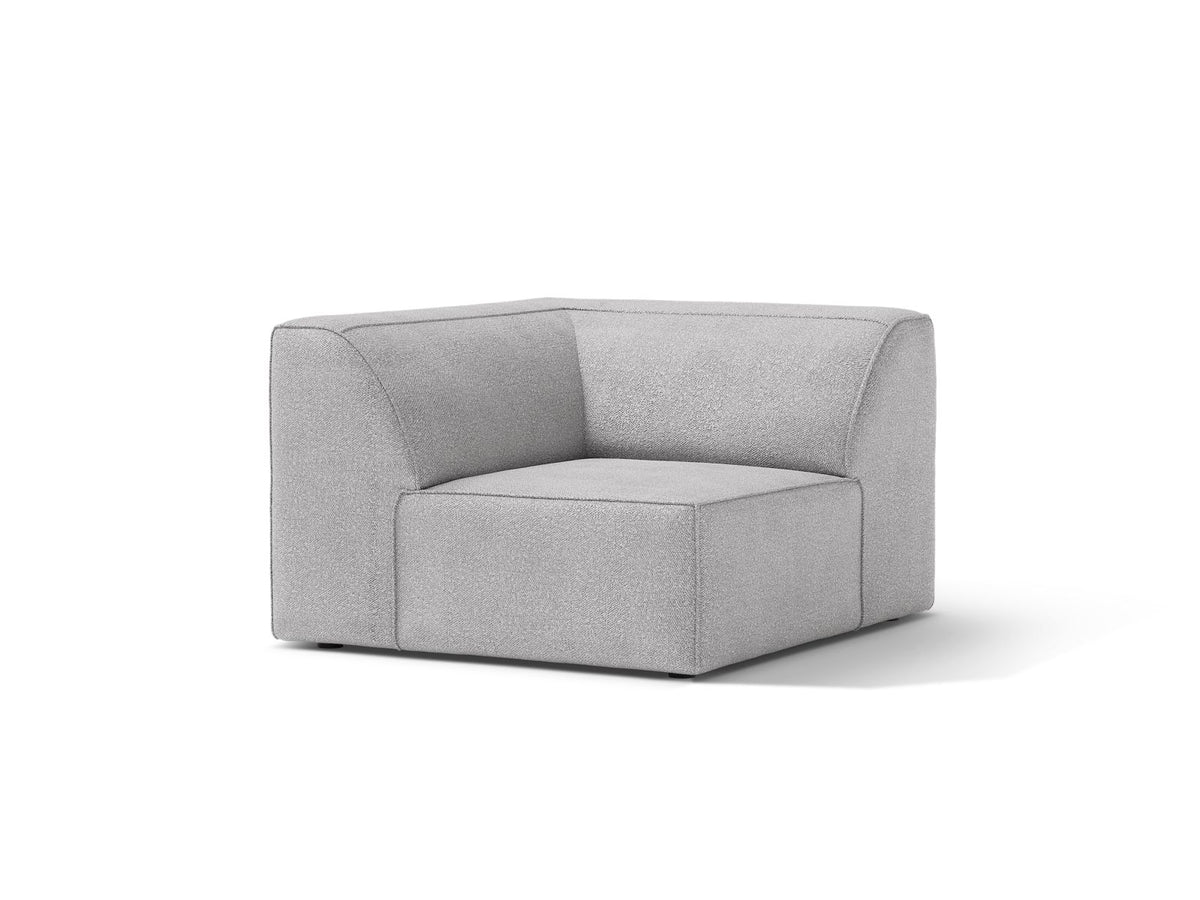 1-Sitzer Eckmodul Jodie in Light Grey-Baloo präsentiert im Onlineshop von KAQTU Design AG. Modulares Sofa ist von Micadoni