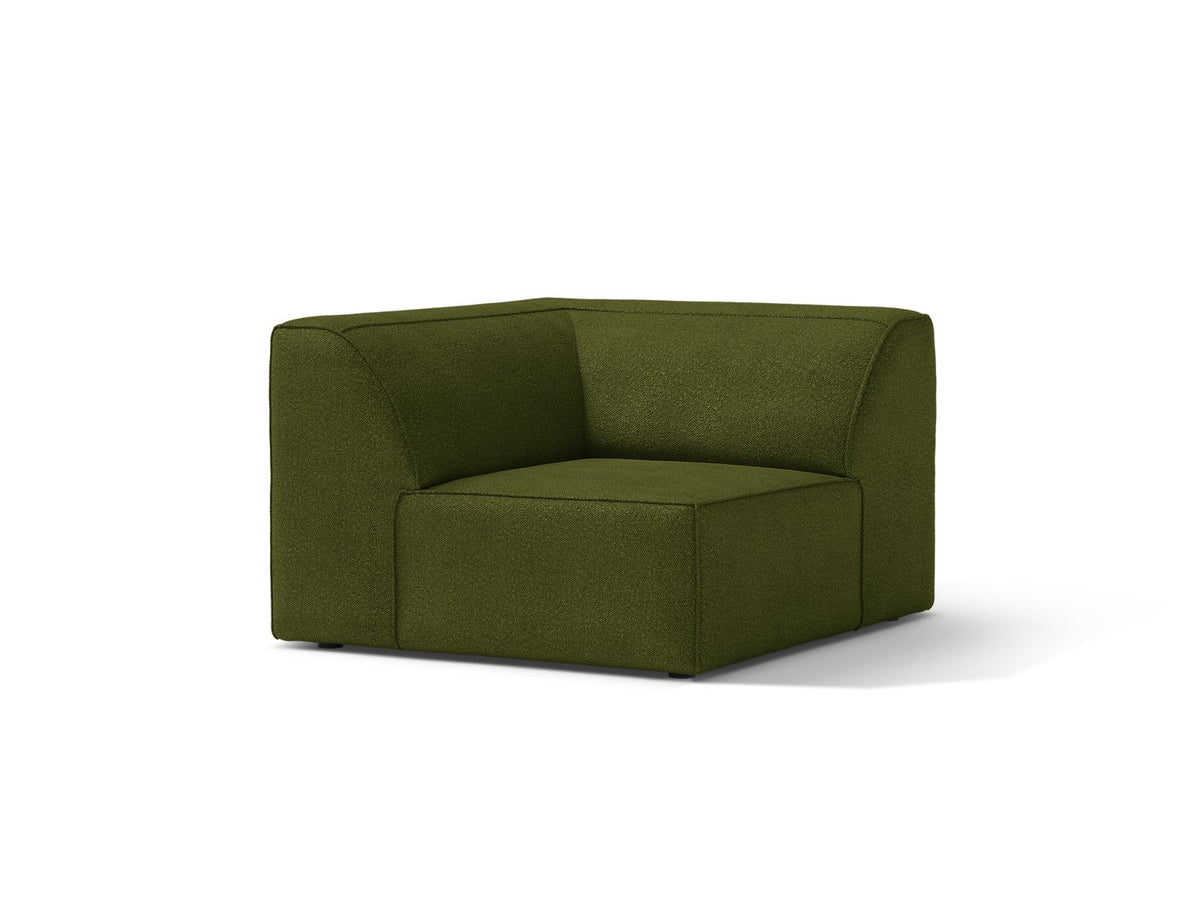 1-Sitzer Eckmodul Jodie in Dark Olive Green-Baloo präsentiert im Onlineshop von KAQTU Design AG. Modulares Sofa ist von Micadoni