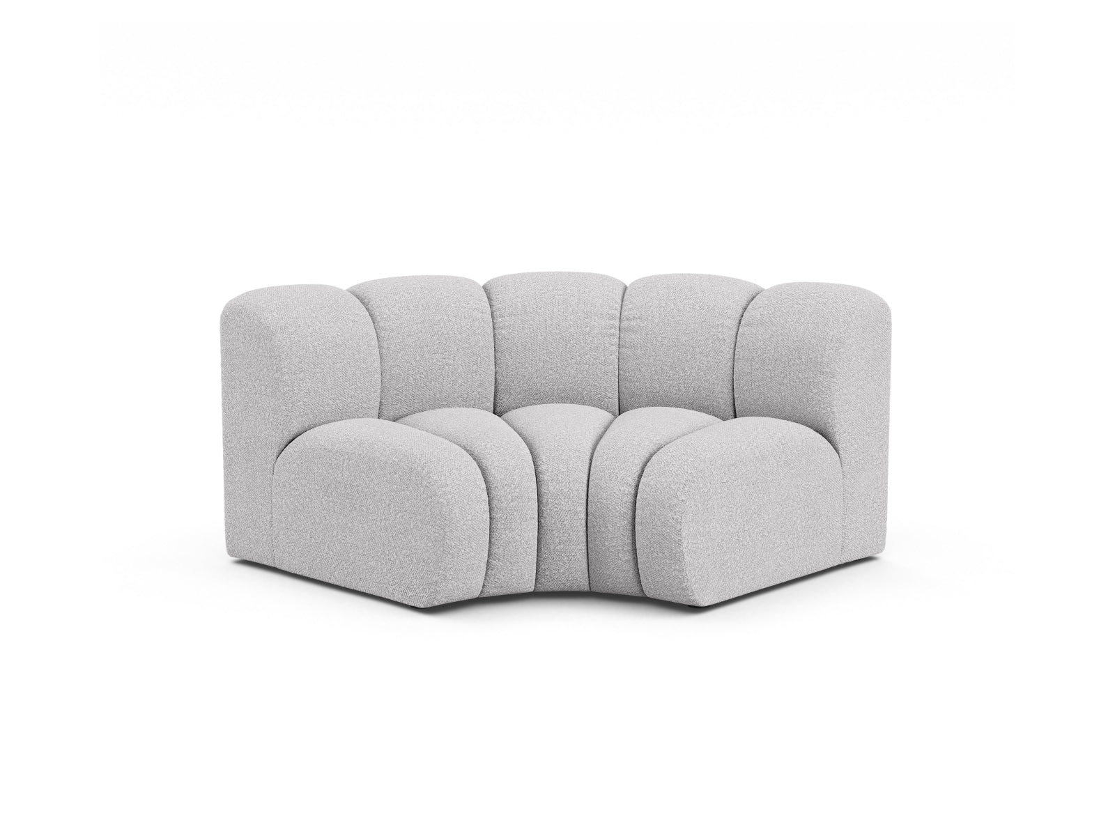 Lupine Modul Corner 1 Sitzer in Light Grey präsentiert im Onlineshop von KAQTU Design AG. Modulares Sofa ist von Micadoni