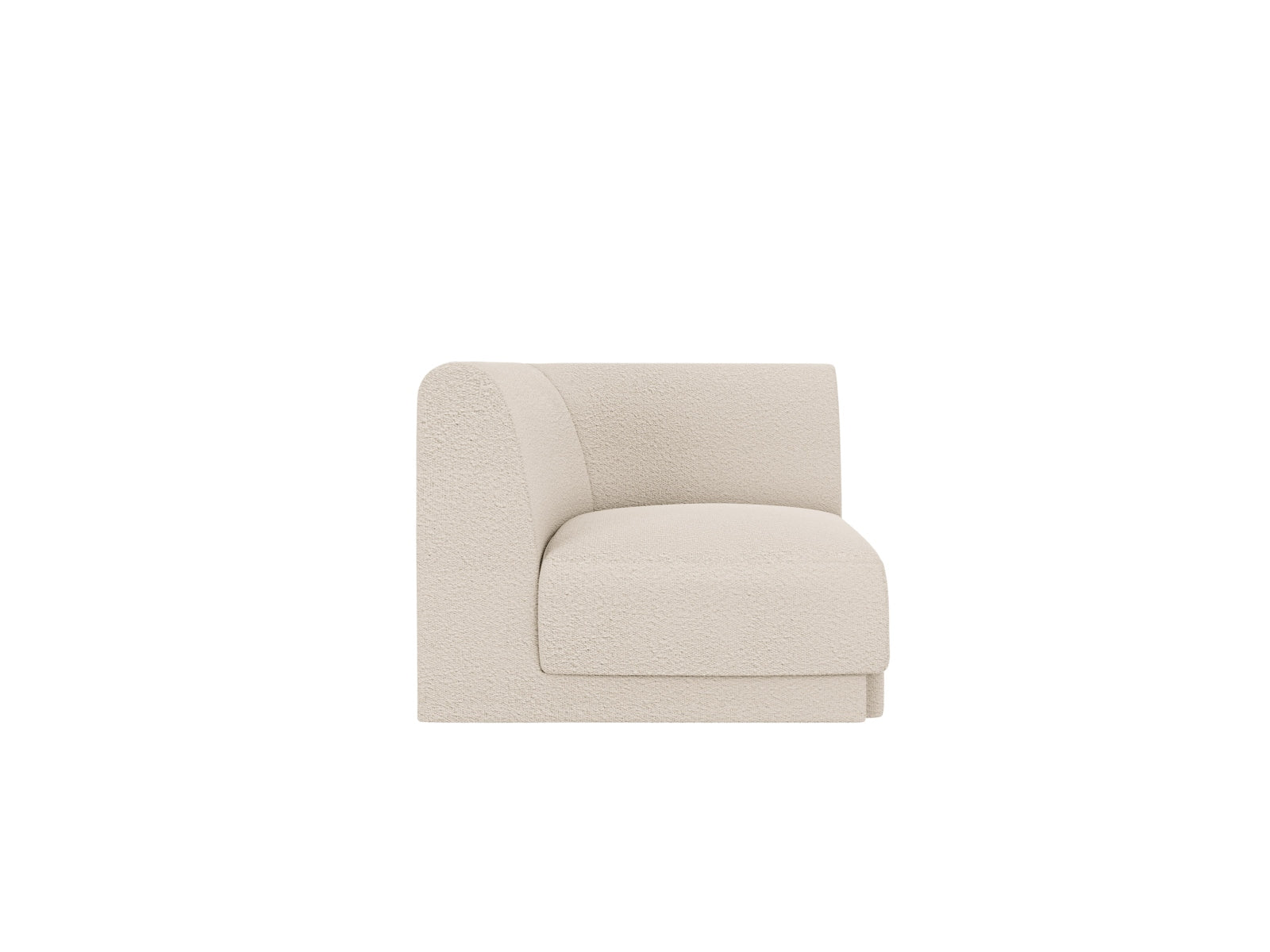 Miley Corner Modul 1 Sitzer in Beige präsentiert im Onlineshop von KAQTU Design AG. Modulares Sofa ist von Micadoni