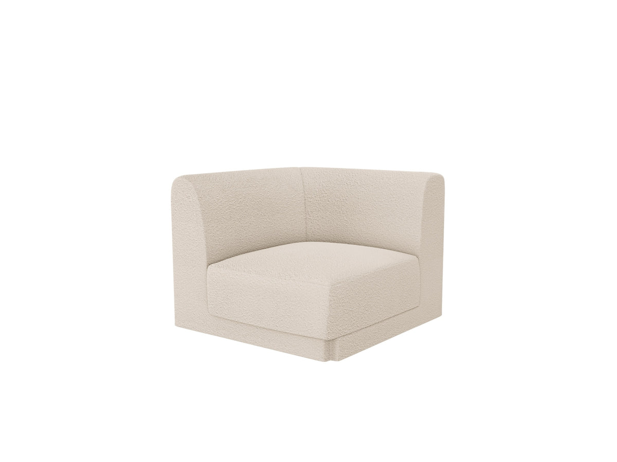 Miley Corner Modul 1 Sitzer in Beige-Baloo präsentiert im Onlineshop von KAQTU Design AG. Modulares Sofa ist von Micadoni