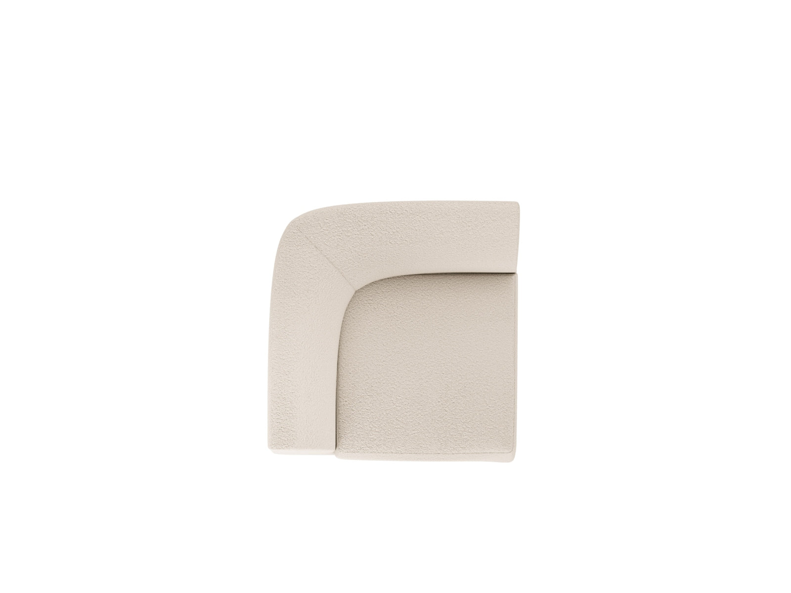 Miley Corner Modul 1 Sitzer in Beige präsentiert im Onlineshop von KAQTU Design AG. Modulares Sofa ist von Micadoni