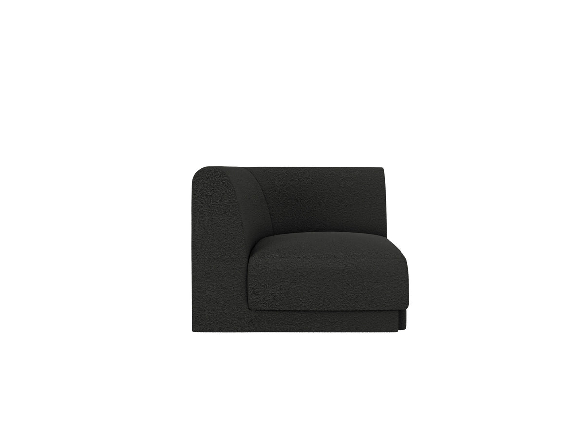 Miley Corner Modul 1 Sitzer in Black-Baloo präsentiert im Onlineshop von KAQTU Design AG. Modulares Sofa ist von Micadoni