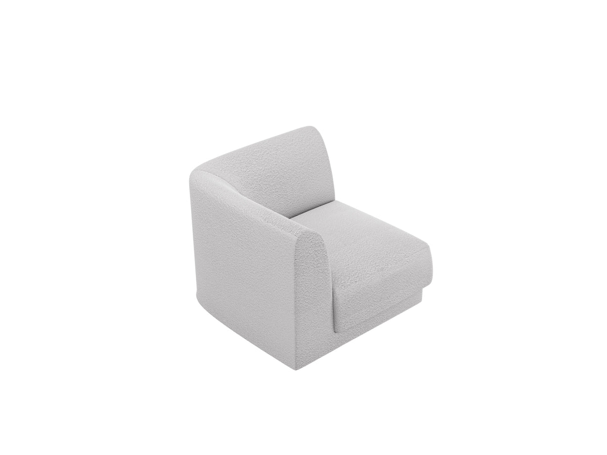 Miley Corner Modul 1 Sitzer in Light Grey-Baloo präsentiert im Onlineshop von KAQTU Design AG. Modulares Sofa ist von Micadoni