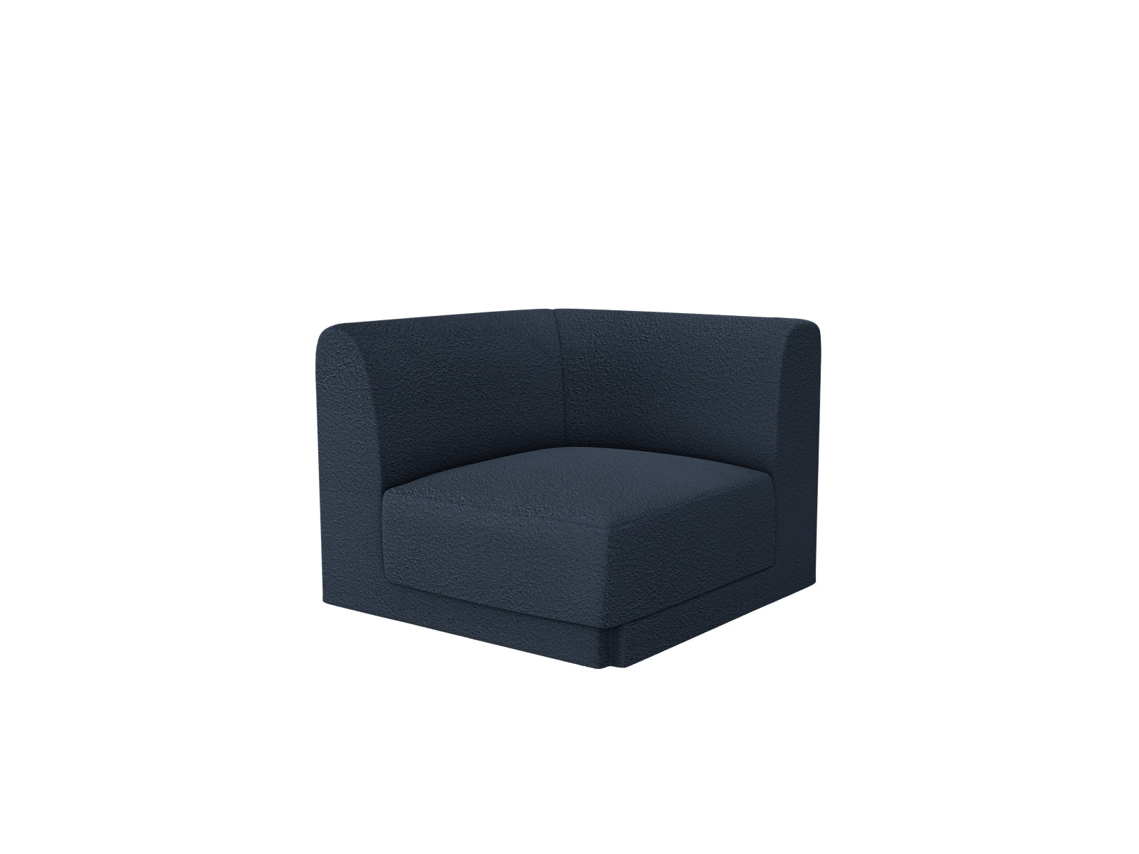 Miley Corner Modul 1 Sitzer in Dark Blue präsentiert im Onlineshop von KAQTU Design AG. Modulares Sofa ist von Micadoni