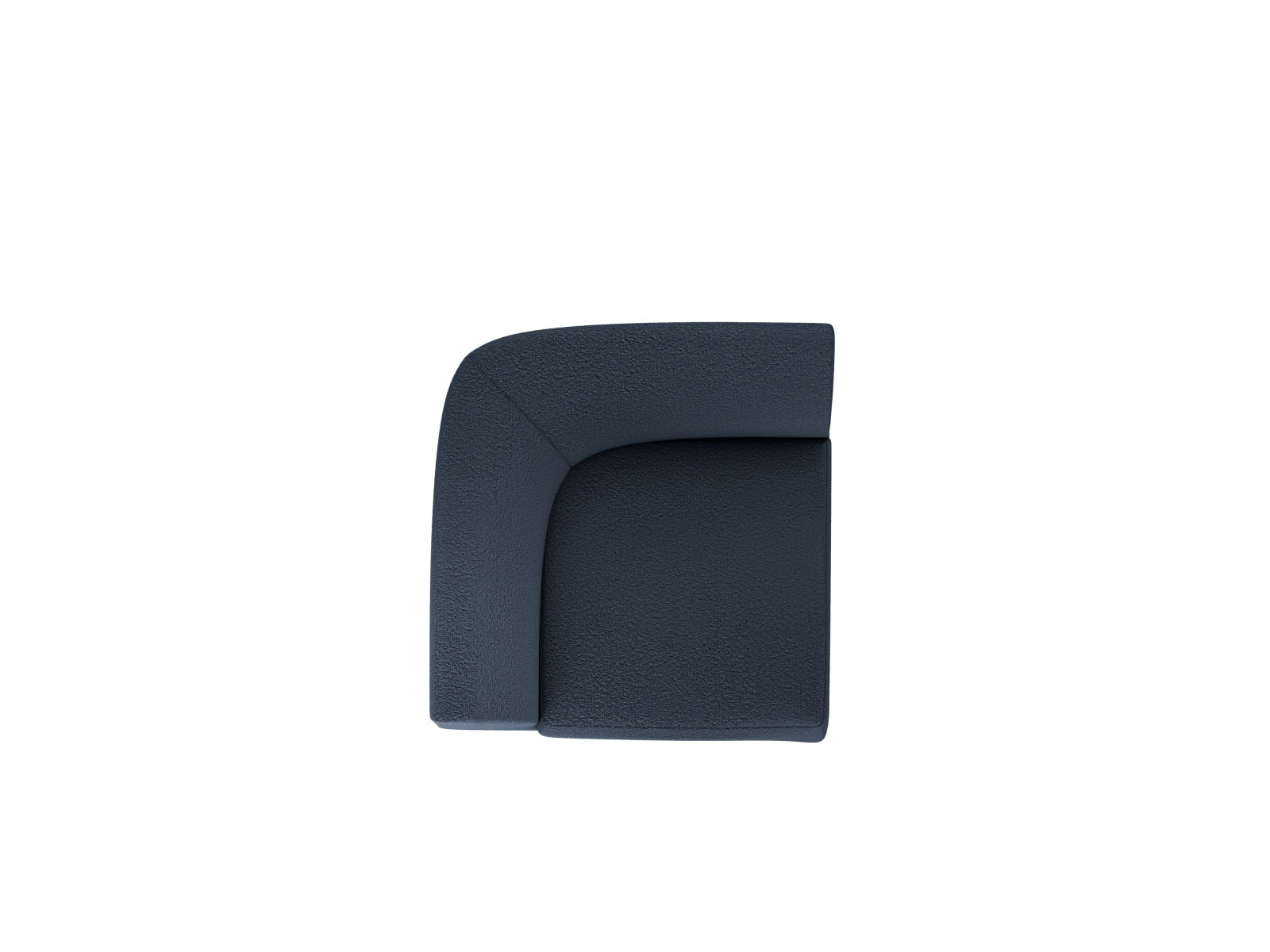 Miley Corner Modul 1 Sitzer in Dark Blue präsentiert im Onlineshop von KAQTU Design AG. Modulares Sofa ist von Micadoni