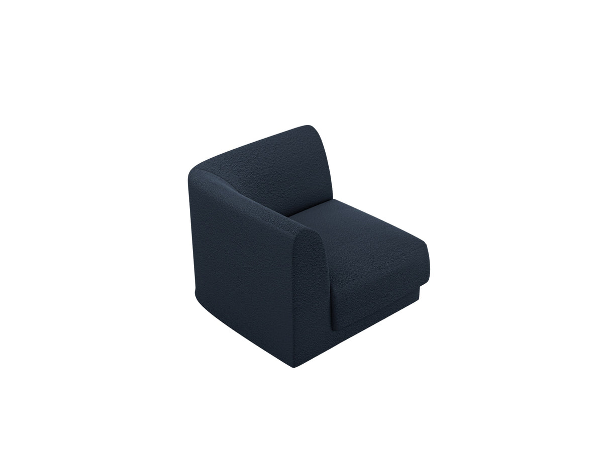 Miley Corner Modul 1 Sitzer in Dark Blue-Baloo präsentiert im Onlineshop von KAQTU Design AG. Modulares Sofa ist von Micadoni