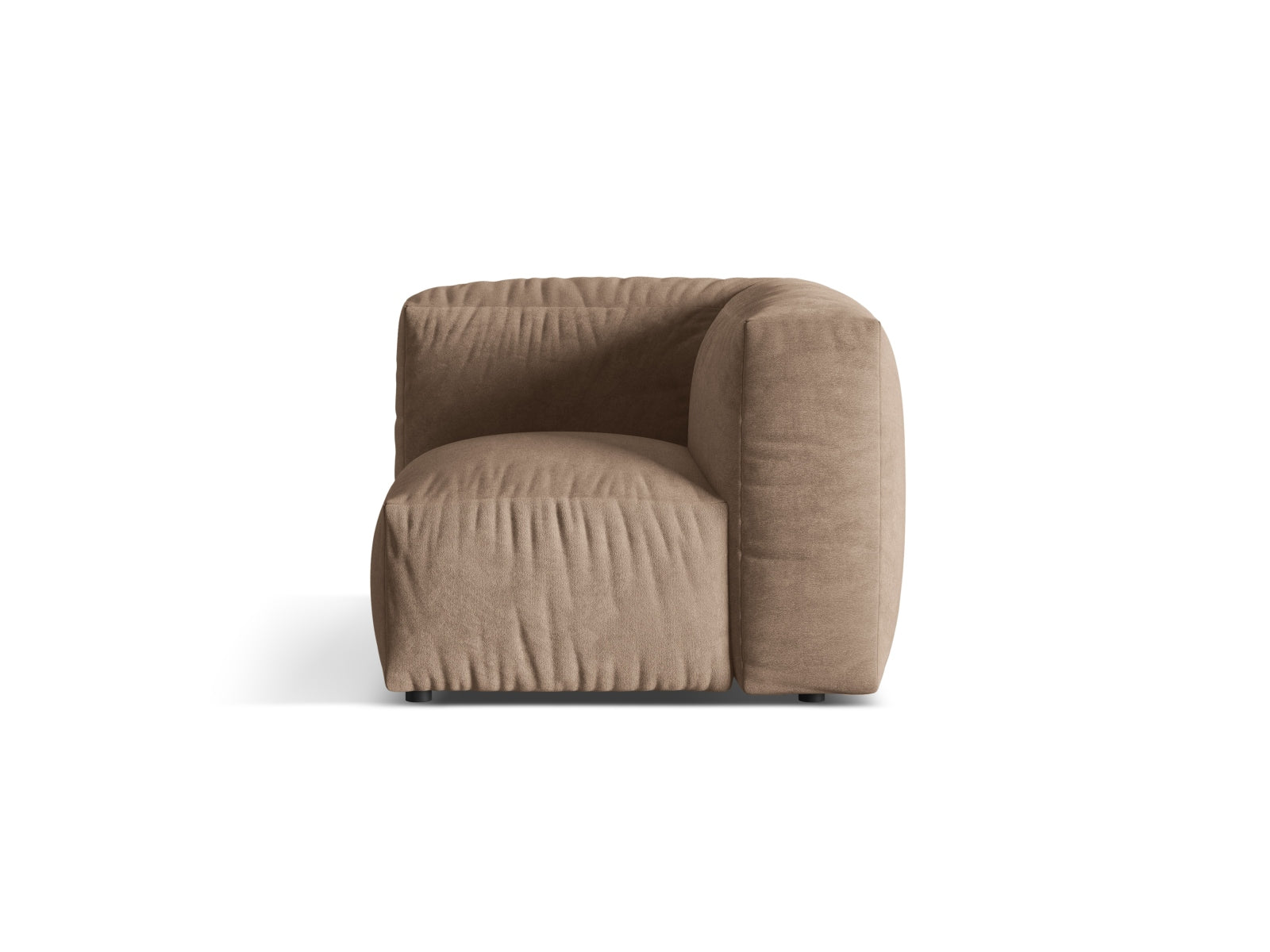 Martina Velour Modul Armless 1 Sitzer in Dark Beige präsentiert im Onlineshop von KAQTU Design AG. Modulares Sofa ist von Micadoni